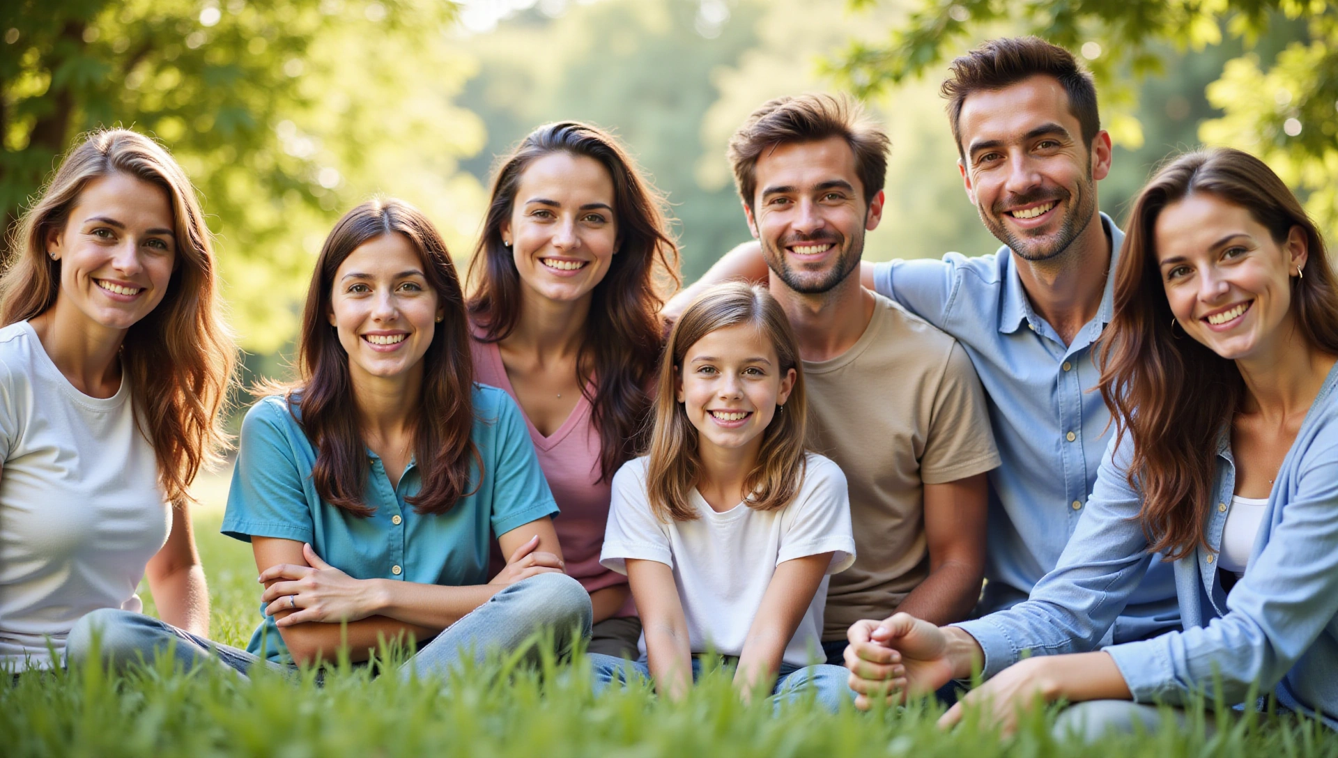 Persone felici e in salute che celebrano il loro benessere